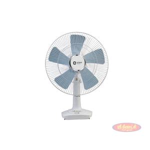 Orient 400mm Table Fan(Desk 60 Wind Pro, Snow White Body with 5 Leaf S