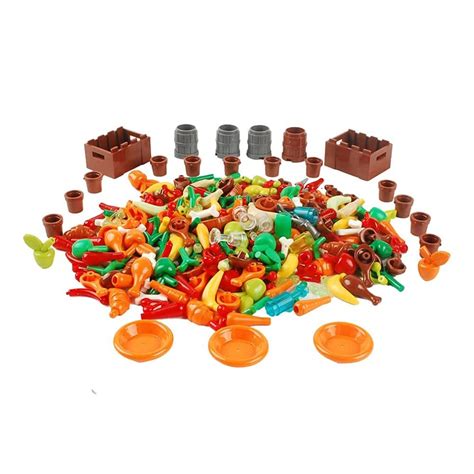 BAENRCY 280pcs Food Building Blocks Kitchen Sencery Accessories Food ...