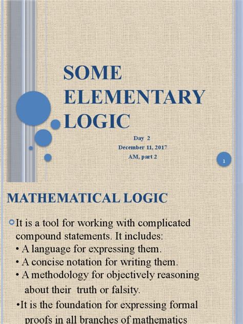 Image result for Elementary Logic Math