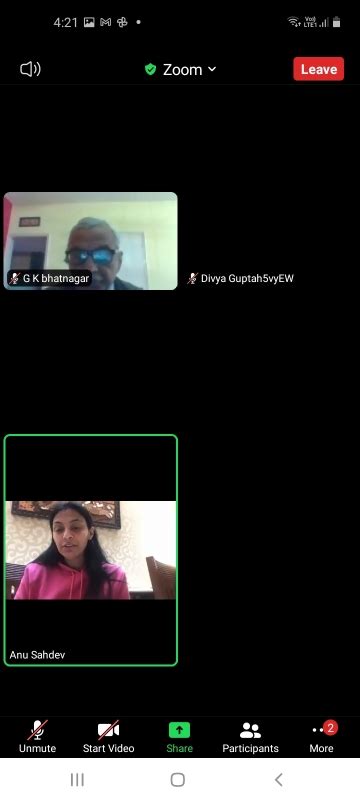 Exam Anxiety Webinar by Sudha Society, Gurgaon