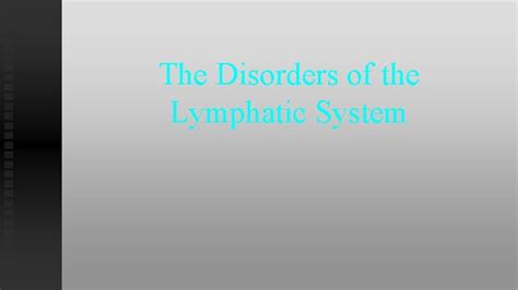 Image result for Lymphatic System Disorders