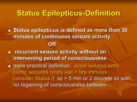 Status epilepticus management treatment | PPT