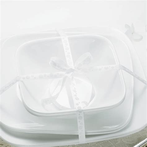 Buy CORELLE Livingware Series White Solid Square Serving Bowl - 946ml ...