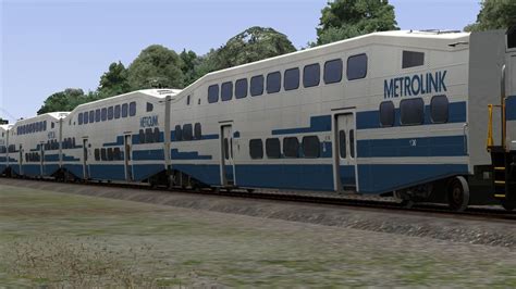 Metrolink Bombardier Bilevel Coaches + Cab Car - Train Sim Community