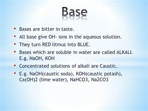 Acid-Base Class 10 的图像结果
