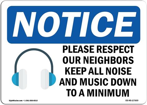 Buy OSHA Notice Signs - Please Respect Our Neighbors Sign with Symbol ...