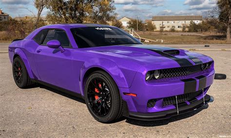 Vicrez Hood W/ Air Vent Scoop Hellcat Style vz102128 | Dodge Challenger 2008-2023