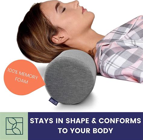 Cylinder Memory Foam Pillow Roll Cervical Bolster Round Nap Neck ...