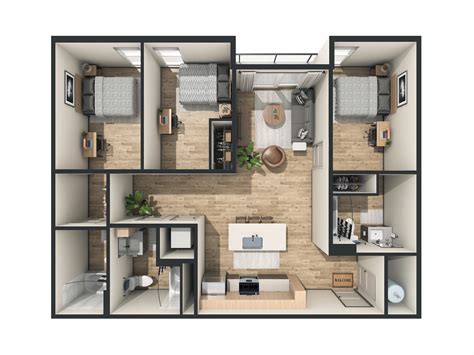 Hawkeye Student Apartment Floor Plans | Replay Iowa City