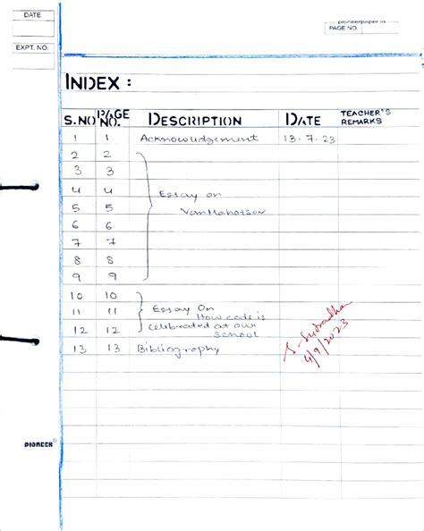 SUPW Project - ffffffffffffffffffffffffffff - DATE EXPT. NO. PIORCER ...