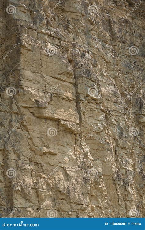 Impressive Huge Steep Wall In A Surface Quarry, Stone Texture Royalty ...