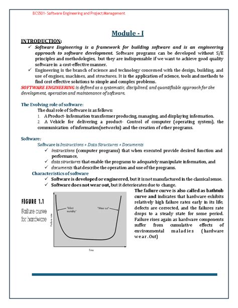 SEPM-BCS501-Module I: Software Engineering & Project Management Notes ...
