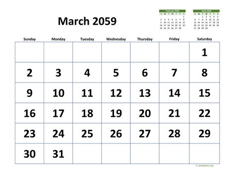 Calendario 2059