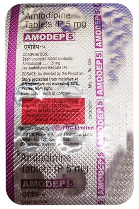 Amodep 5 - Strip of 15 Tablets : Amazon.in: Health & Personal Care