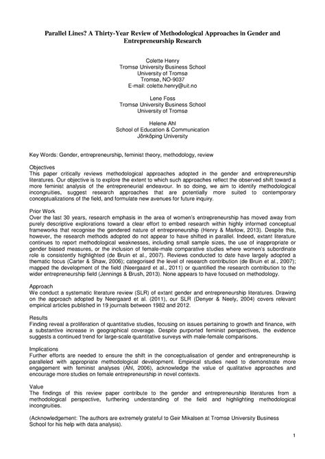 Fulltext 01 - I want information on women entrepreneurship - Parallel ...