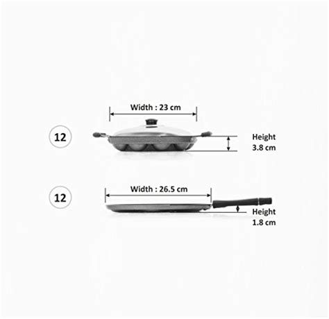 Sumeet Aluminium 7-Piece Multi Snack Maker and 12-Piece Grill Appam Pa ...