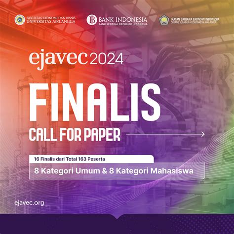 EJAVEC Forum | Wayahe… wayahe… wayahe!!! East Java Economic (EJAVEC) Forum 2025: Call for Paper ...