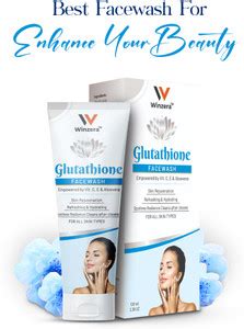 Winzera Glutathione | for skin brightning | remove dark spots Face Wash ...
