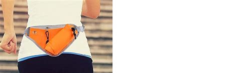 VIHAX Running Pack with Water Bottle Holder, Adjustable Run Belt ...
