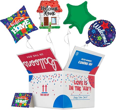 Amazon.com: Balloons In The Box Surprise Box (4) - Welcome Home Gifts ...