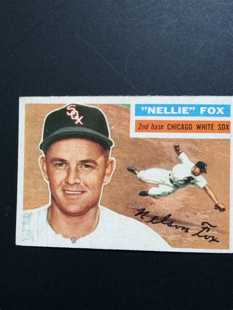 1956 Topps Baseball Card #118 Nellie Fox "White Sox"