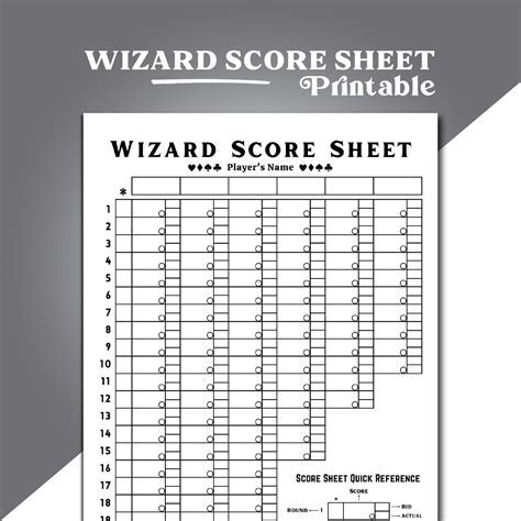 wizard card game scoring sheet | Earn a Bonus of ₹300 Right Away ...