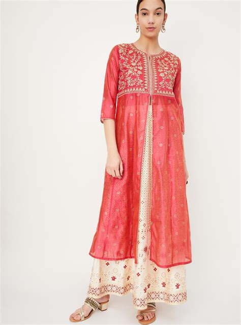 Buy Women Embroidered Kurta with Skirt & Dupatta Online at just Rs ...