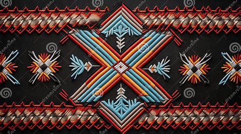 Native American Traditional Pattern Ethnic Design Embroidery Background ...
