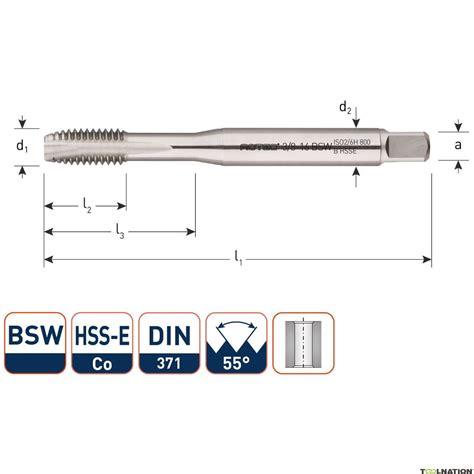 Rotec 337.0008 HSSE 800 M.Tap BSW 5/32-32