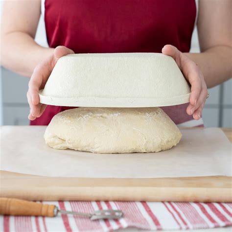 FEIYAN Small Oval 500G Banneton Bread Proofing Basket Pressed Wood Pulp ...