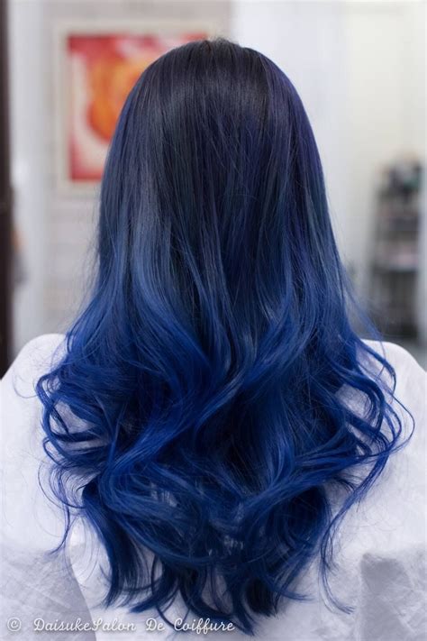 27 Super Cool Blue Ombre Hairstyles - The Cuddl | Blue ombre hair, Hair ...