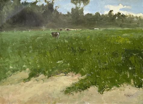 Karen Darbinyan - Summer Field, Original oil Painting, One of a Kind ...