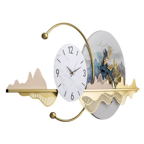 Capture Mountain Majesty with Metal Wall Art Clock | Dekor Company