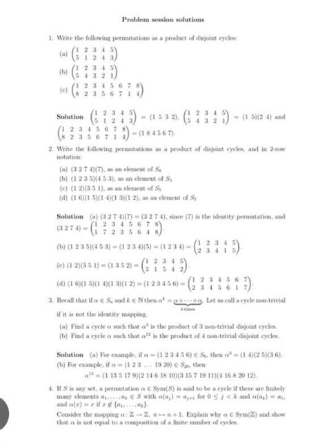 Find the standard permutation from following product of cycles (5,8) (2 ...