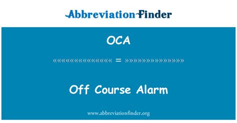 Image result for Off Course Alarm Test