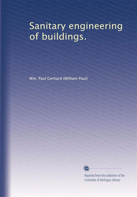 Sanitary engineering of buildings. : Amazon.in: Books