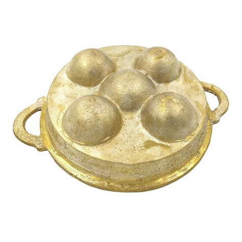 Bronze Paniyaram Pan - Authentic Unniyappam Chatti for Perfect Pongana ...