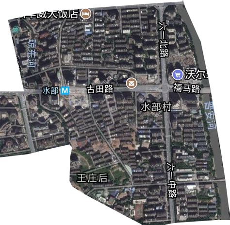 水部街道高清卫星地图
