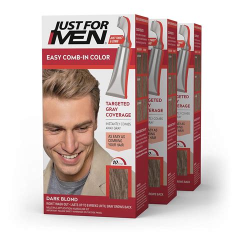 Amazon.com: Just For Men Easy Comb-In Color Mens Hair Dye, Easy No Mix ...