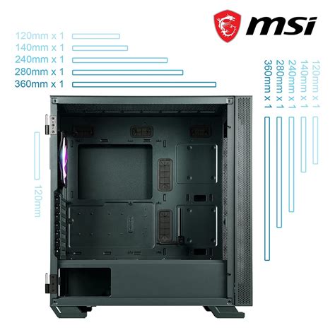 MSI Vampiric 300R Midnight Green Gaming Cabinet