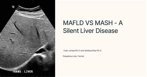 MAFLD VS MASH - A Silent Liver Disease