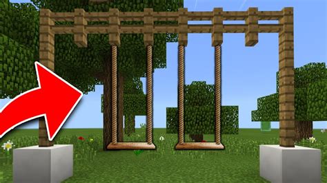 Image result for How to Build a Swing Set in Minecraft Tutorial