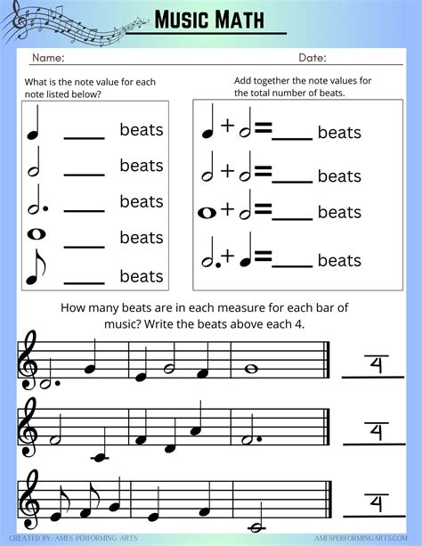 Image result for Music Math Lesson