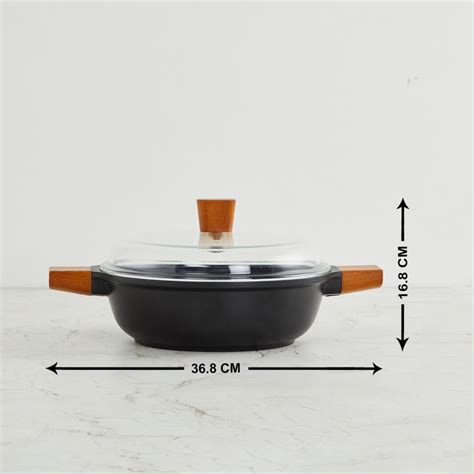 Buy Raisin Aluminium Casserole with Lid - 24cm from Home Centre at just ...