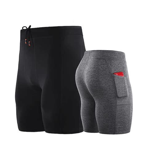 Men's Running Tight Shorts Compression Shorts Yoga Shorts Spandex ...