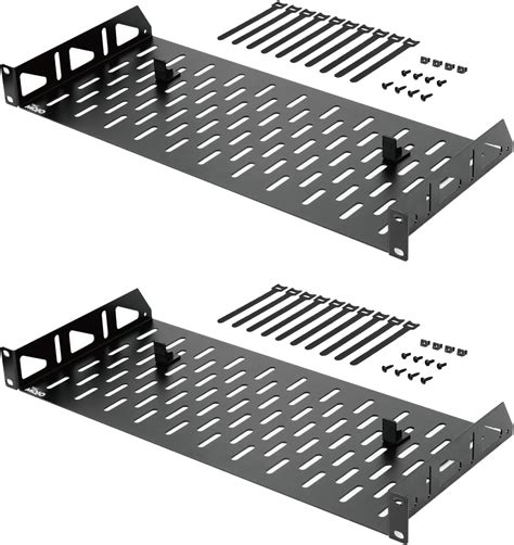 Amazon.com: Tecmojo 1U Rack Shelf,19 inch Rack Shelf 8 inch Depth,Rack ...