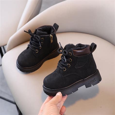 Dpityserensio Children's Winter Snow Boots Thick And Warm Yellow Boots ...