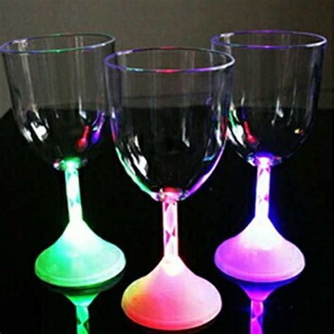 BigFamily Led Flashing Red Wine Cup Color Changing Light Ar Ktv Water ...