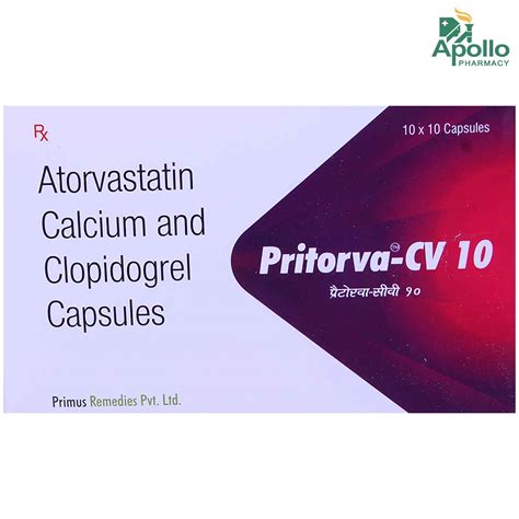 Pritorva-CV 10 Capsule 10's Price, Uses, Side Effects, Composition ...