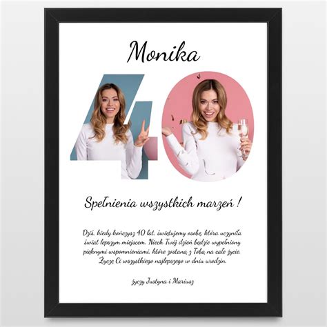 Personalizowany Plakat na urodziny • Metryczki